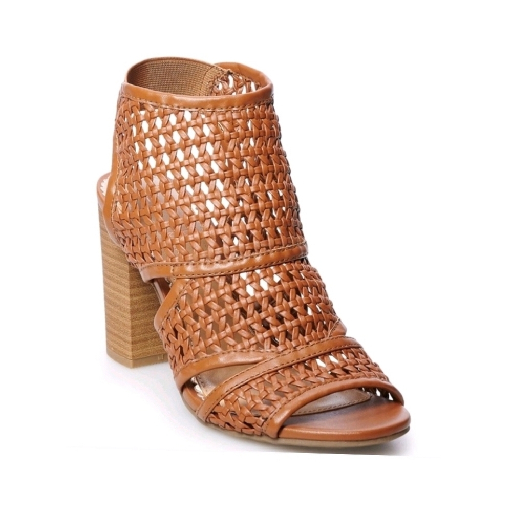 LC Lauren Conrad Morganite Cognac Sandals